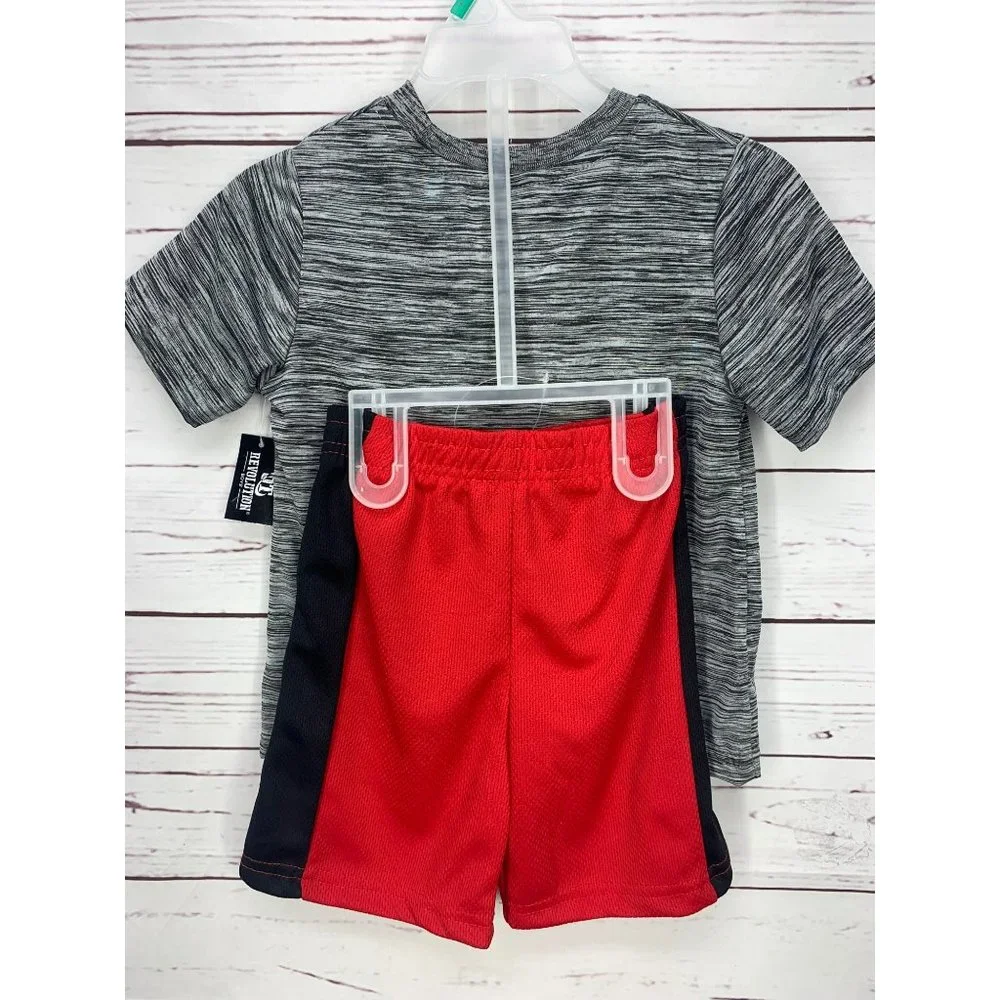 OT Revolutiom Boys Ninja Gamer Size 4 2 Piece Shorts Set‎